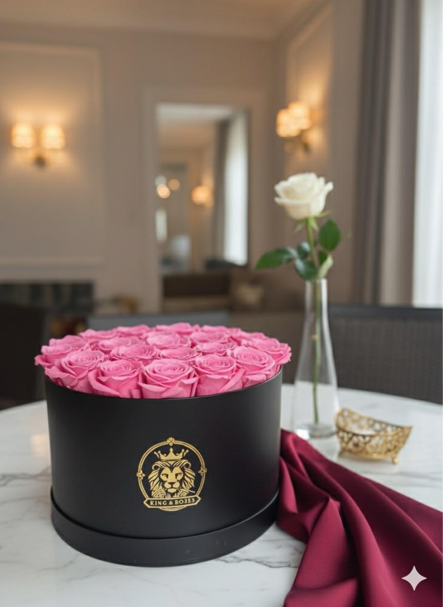 Caja de Rosas Naturales