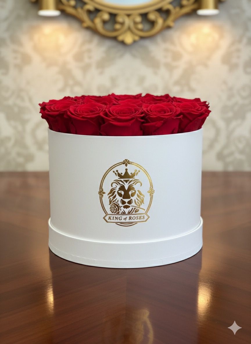 Caja de rosas eternas