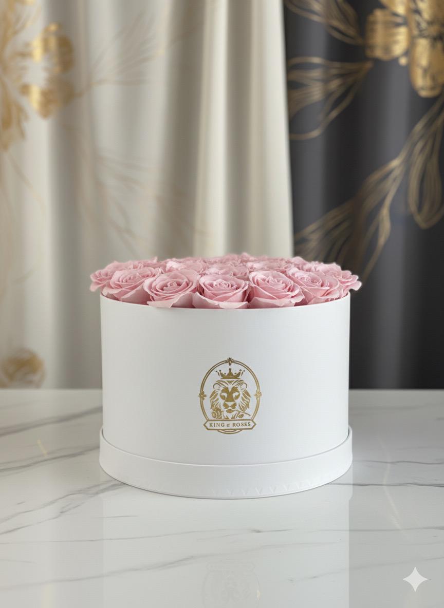 Caja de rosas eternas