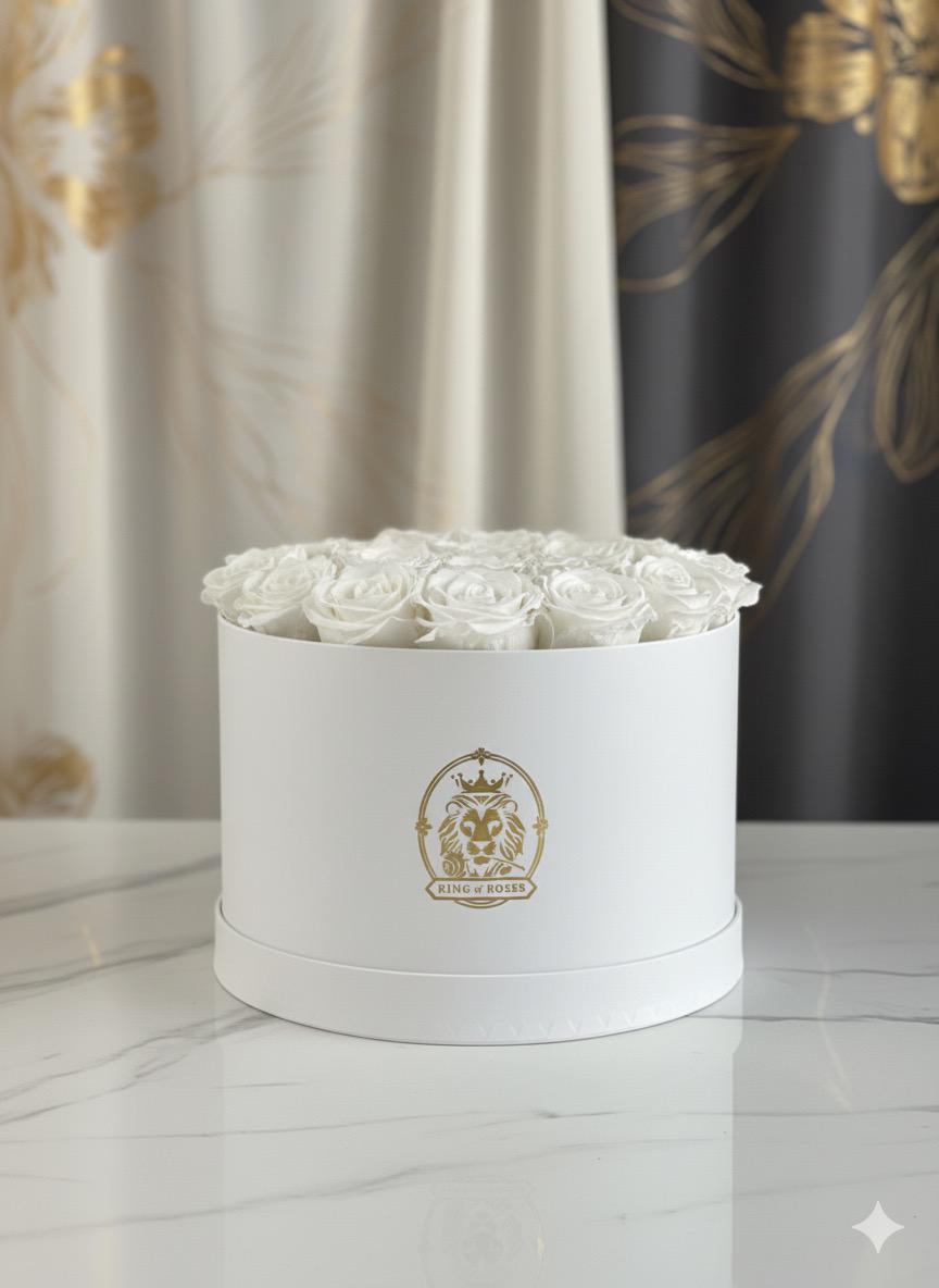 Caja de rosas eternas