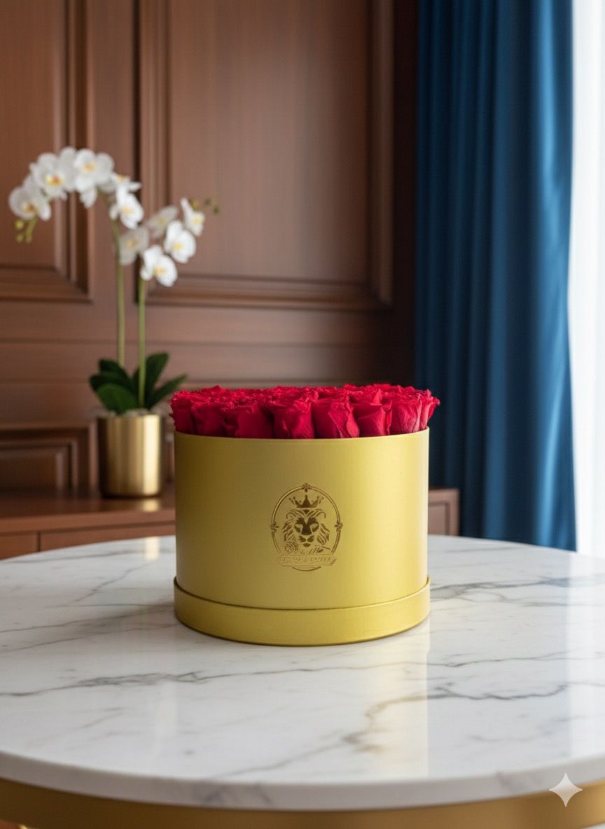 Caja de Rosas Naturales