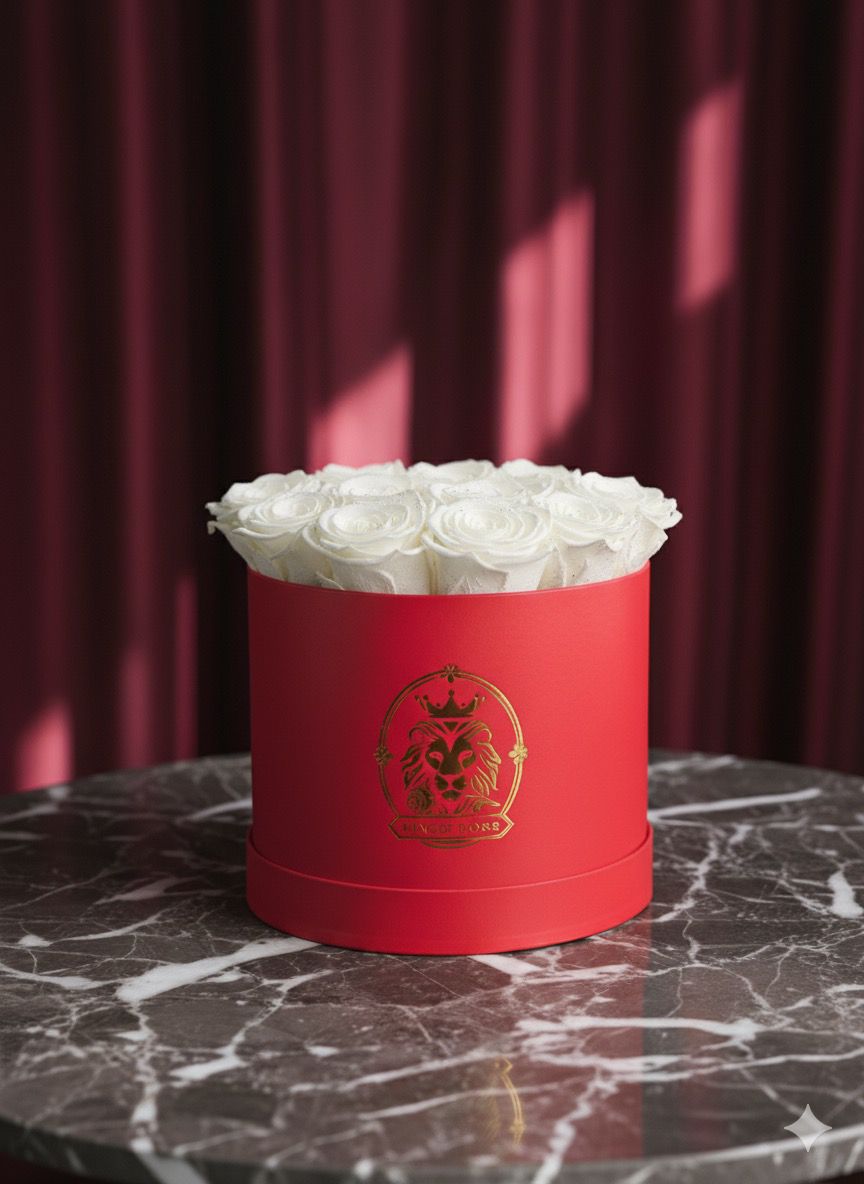 Caja de rosas eternas