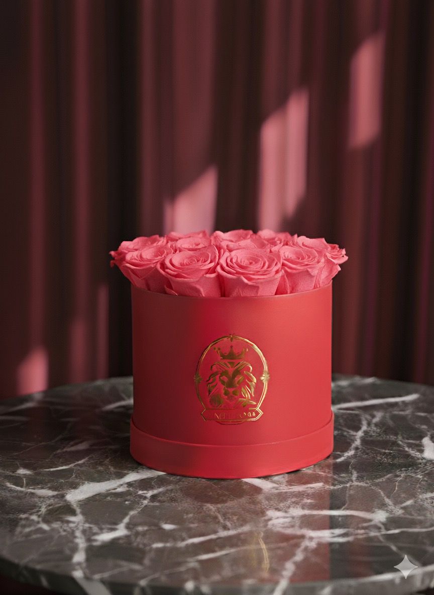 Caja de rosas eternas