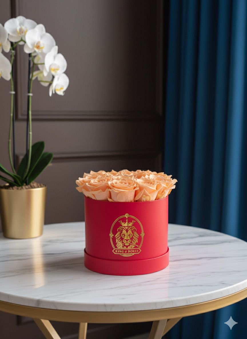 Caja de rosas eternas