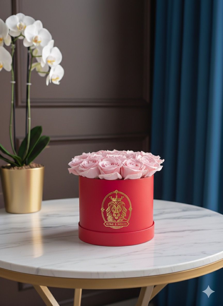 Caja de rosas eternas