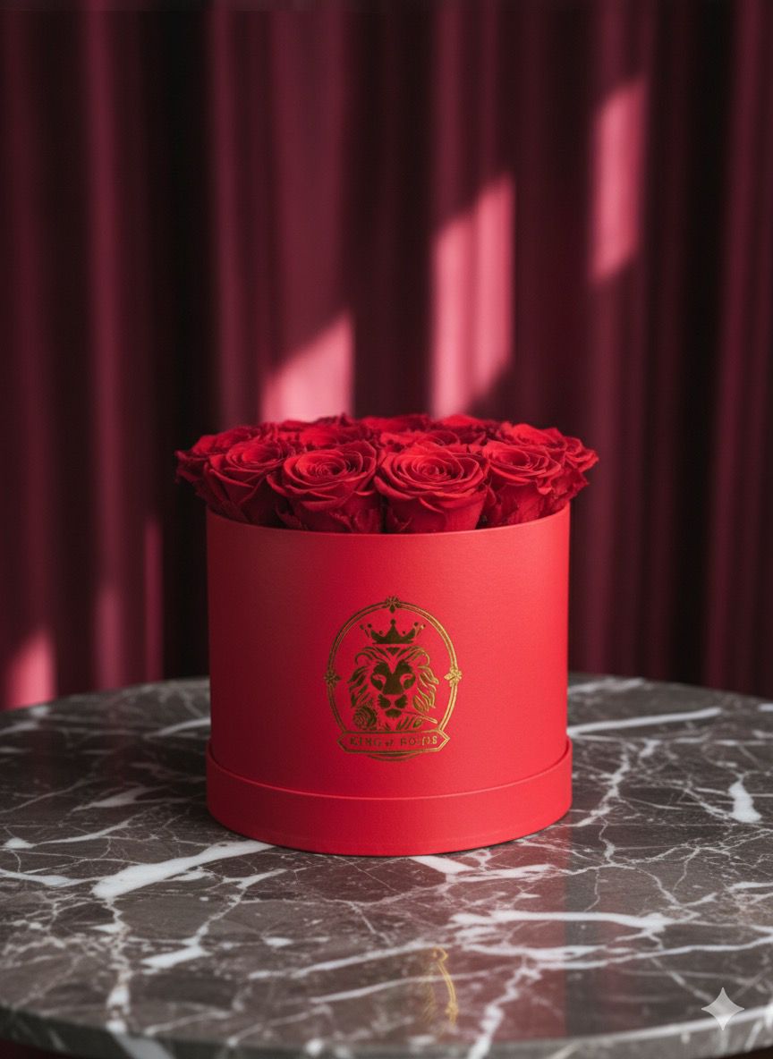 Caja de rosas eternas