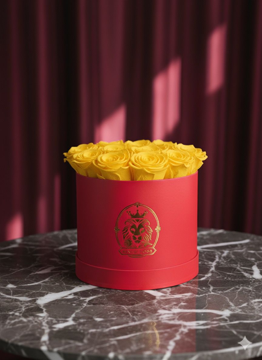 Caja de rosas eternas