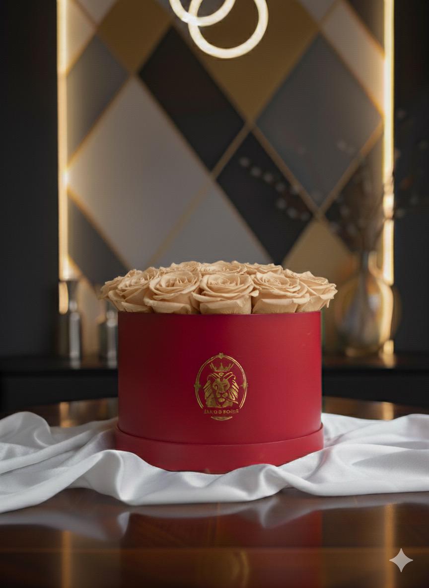 Caja de Rosas Naturales