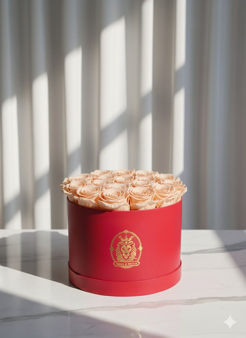 Caja de Rosas Naturales