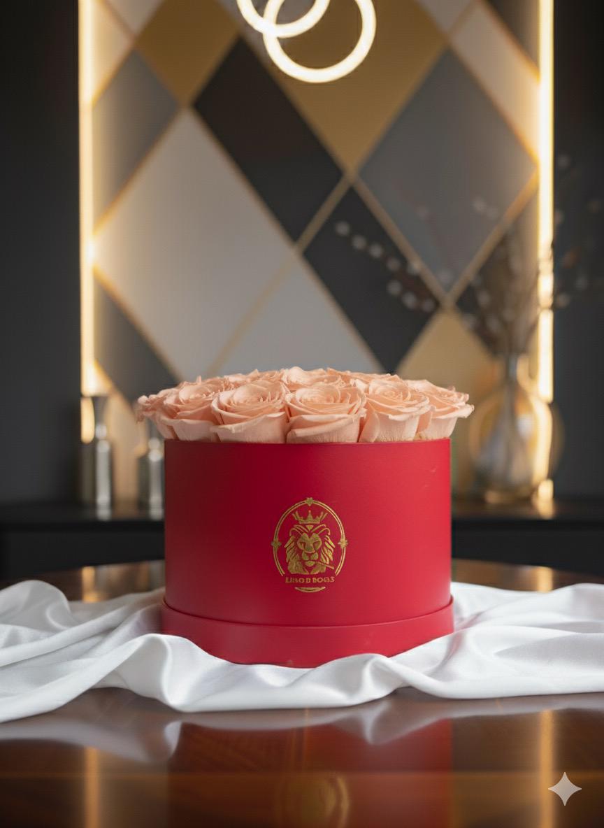 Caja de Rosas Naturales