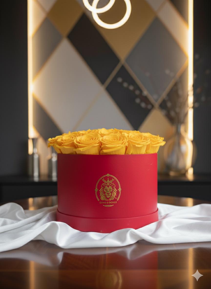 Caja de Rosas Naturales