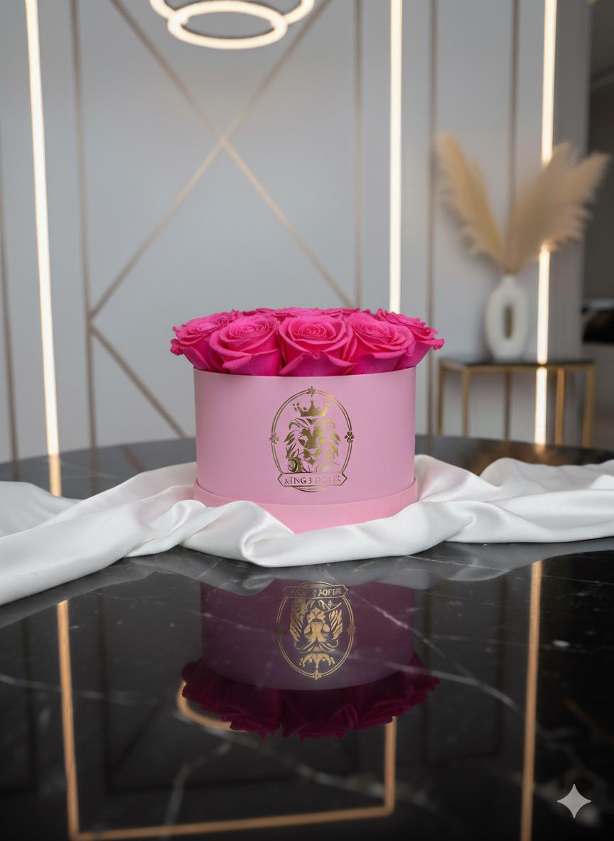 Caja de rosas eternas