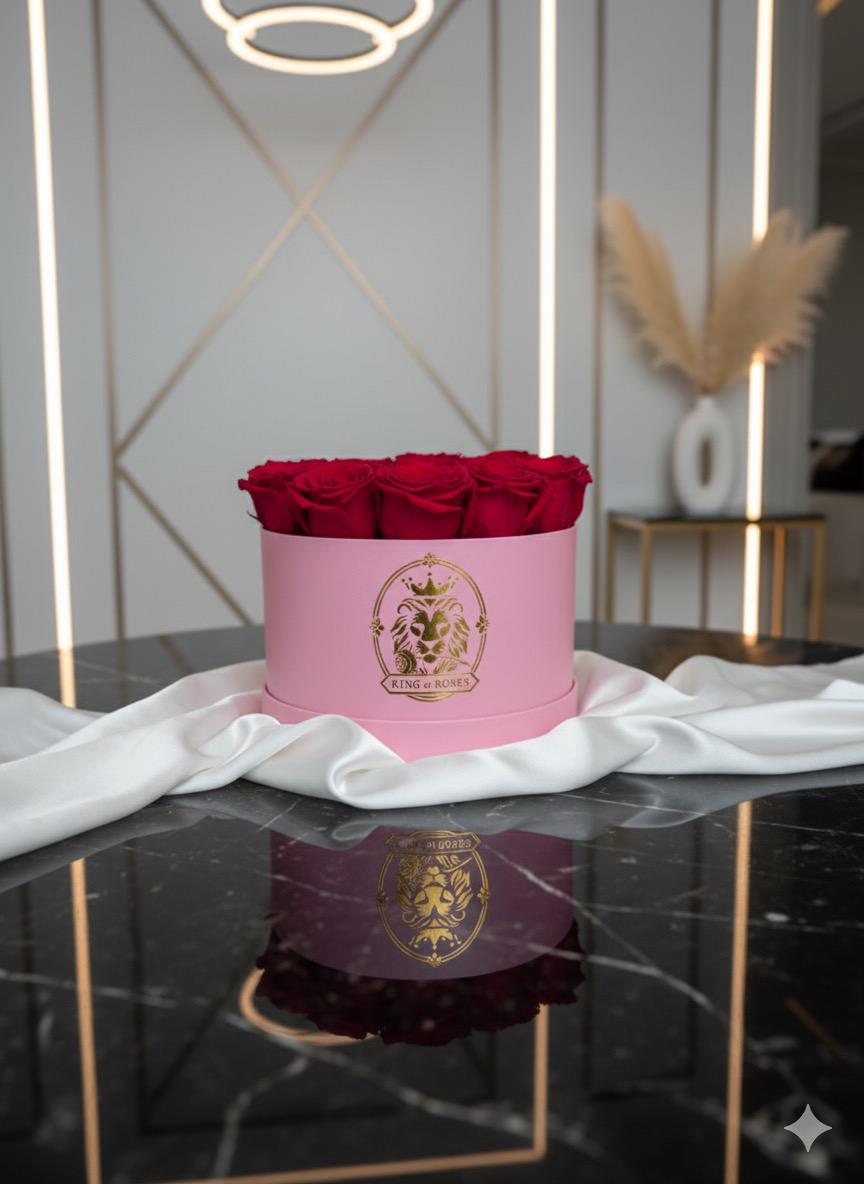 Caja de rosas eternas