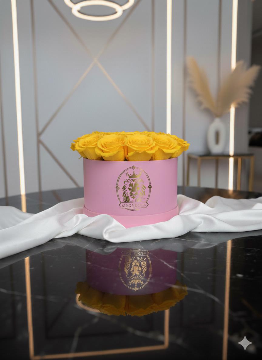 Caja de rosas eternas