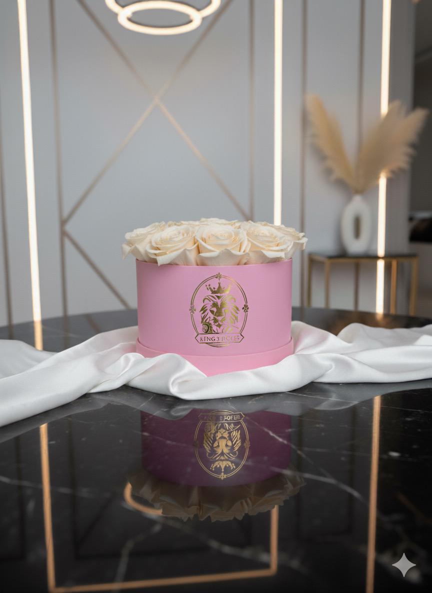 Caja de rosas eternas