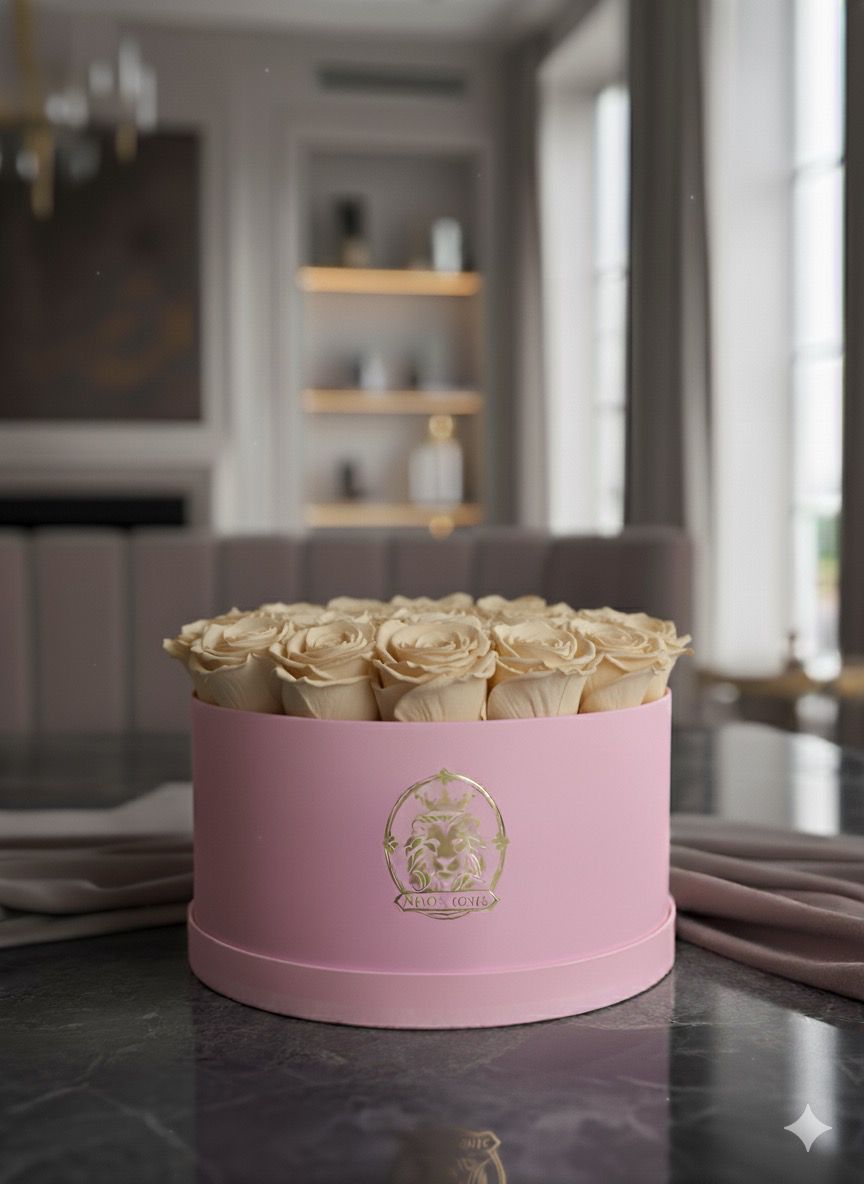 Caja de Rosas Naturales