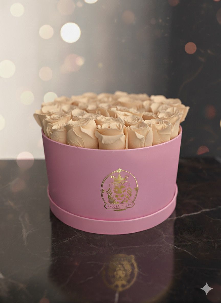 Caja de Rosas Naturales