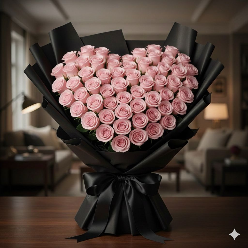 Ramo de Rosas Naturales Corazón
