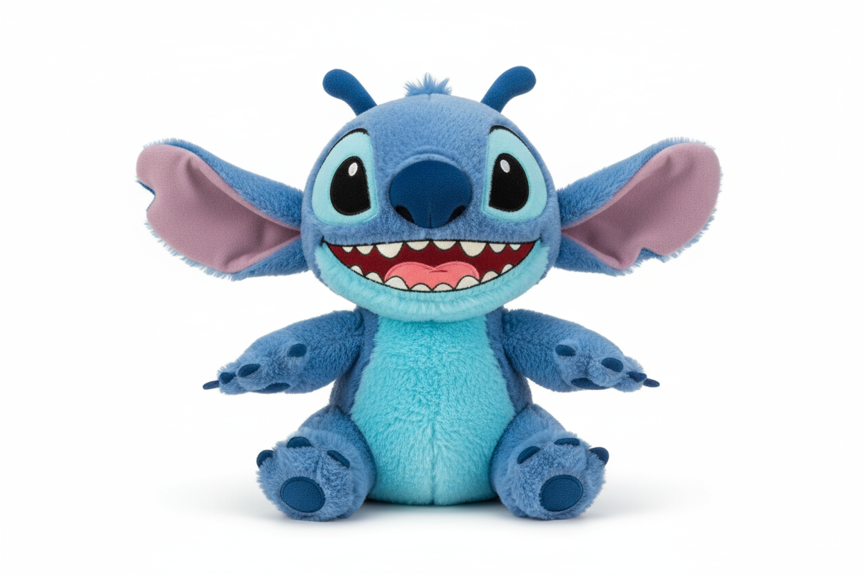 creame una imagen de un peluche de stich 